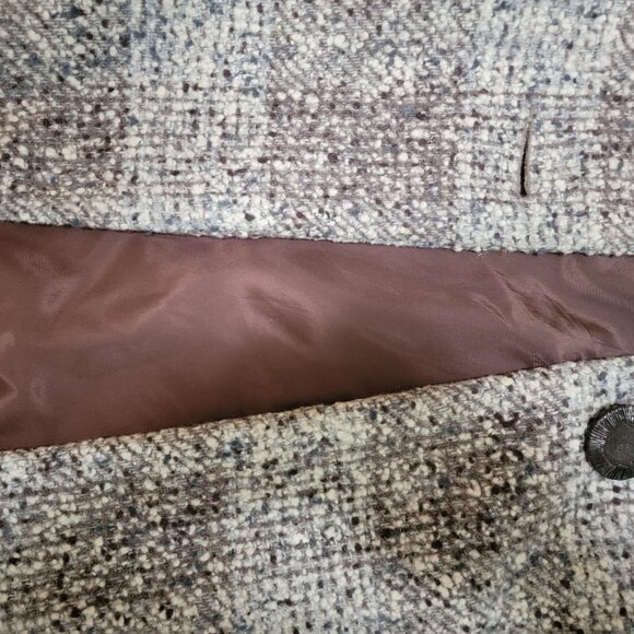 One of a Kind Vintage 1950s - 1960s Wool Blend Handmade Pea Coat - Picture 5 of 12